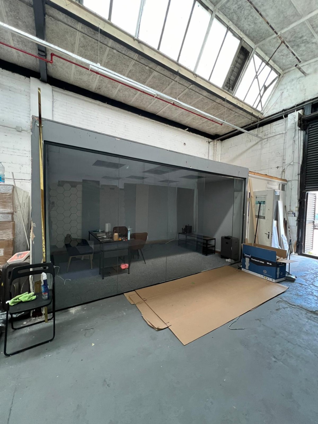 Same office now with full-height aluminium and glass shopfront
